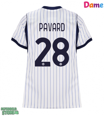 Inter Milan Benjamin Pavard #28 Replika Udebanetrøje Dame 2026-27 Kortærmet